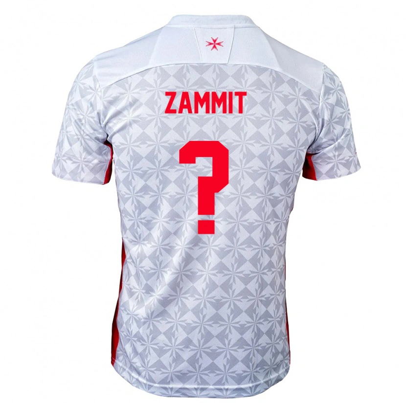 Danxen Niño Camiseta Malta Declan Zammit #0 Gris Blanco Rojo 2ª Equipación 26-28 La Camisa