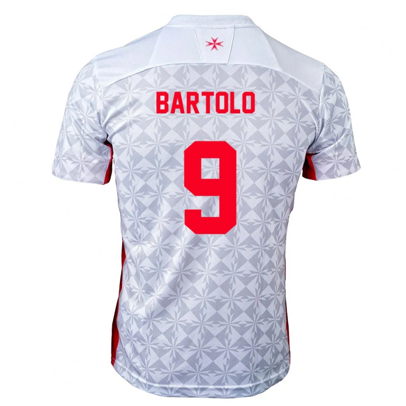 Danxen Niño Camiseta Malta Kai Bartolo #9 Gris Blanco Rojo 2ª Equipación 26-28 La Camisa
