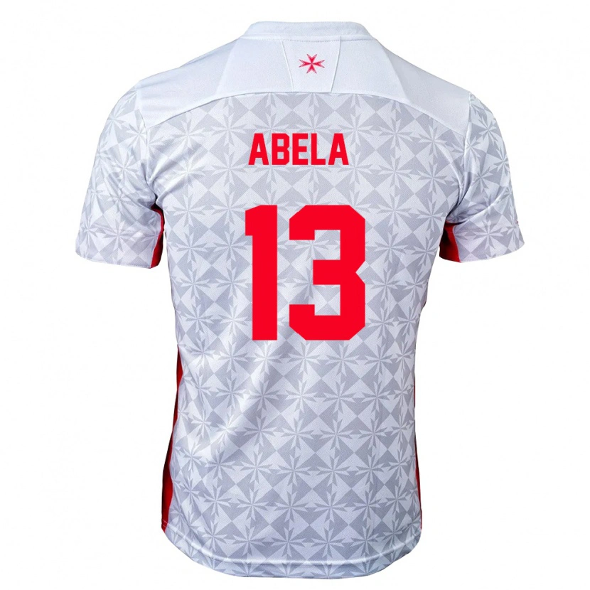 Danxen Niño Camiseta Malta Deacon Abela #13 Gris Blanco Rojo 2ª Equipación 26-28 La Camisa