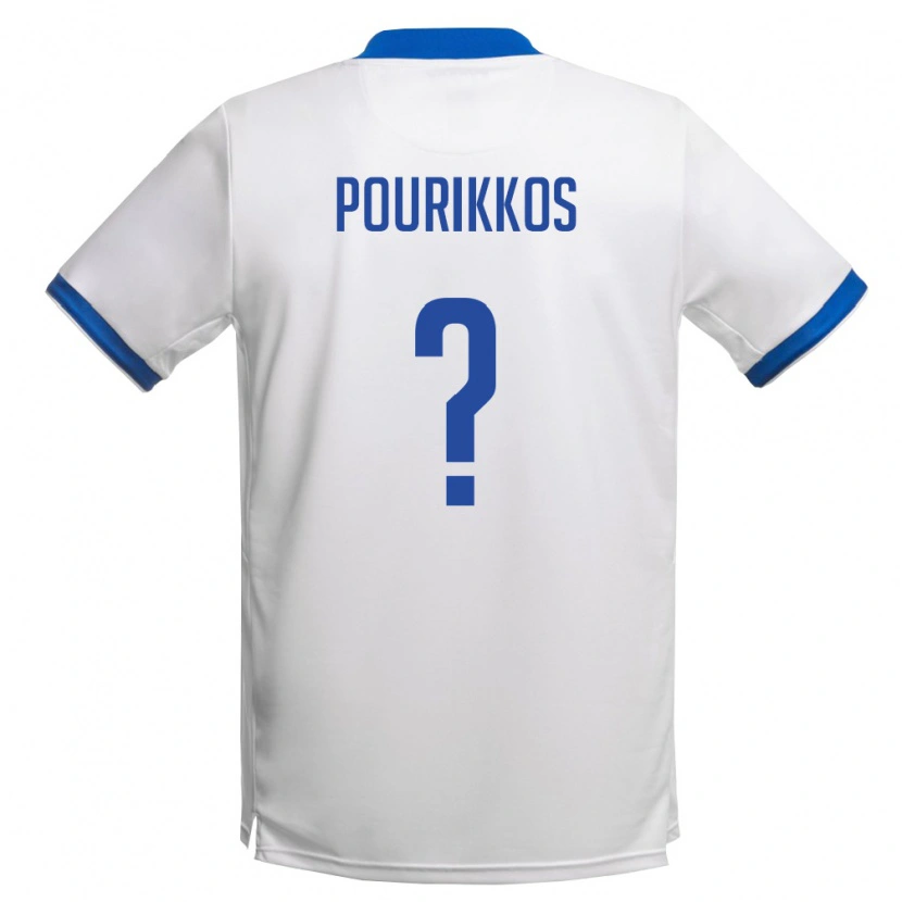 Danxen Niño Camiseta Chipre Sotiris Pourikkos #0 Blanco Azul Real 2ª Equipación 26-28 La Camisa