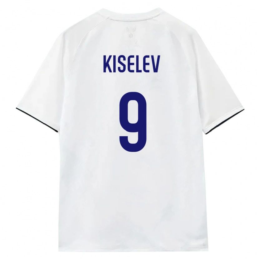 Danxen Niño Camiseta Rusia Daniil Kiselev #9 Blanco Marrón Negro 2ª Equipación 26-28 La Camisa