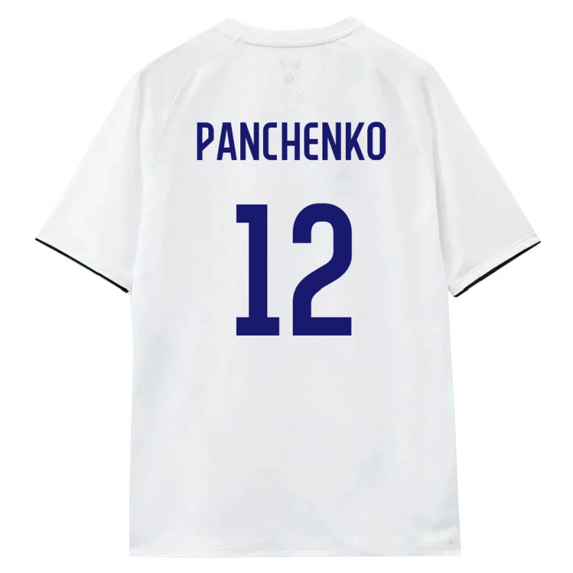 Danxen Niño Camiseta Rusia Artem Panchenko #12 Blanco Marrón Negro 2ª Equipación 26-28 La Camisa