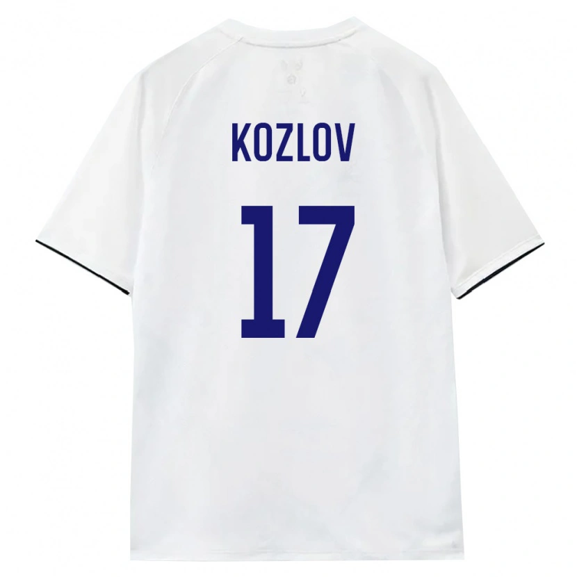 Danxen Niño Camiseta Rusia Danila Kozlov #17 Blanco Marrón Negro 2ª Equipación 26-28 La Camisa