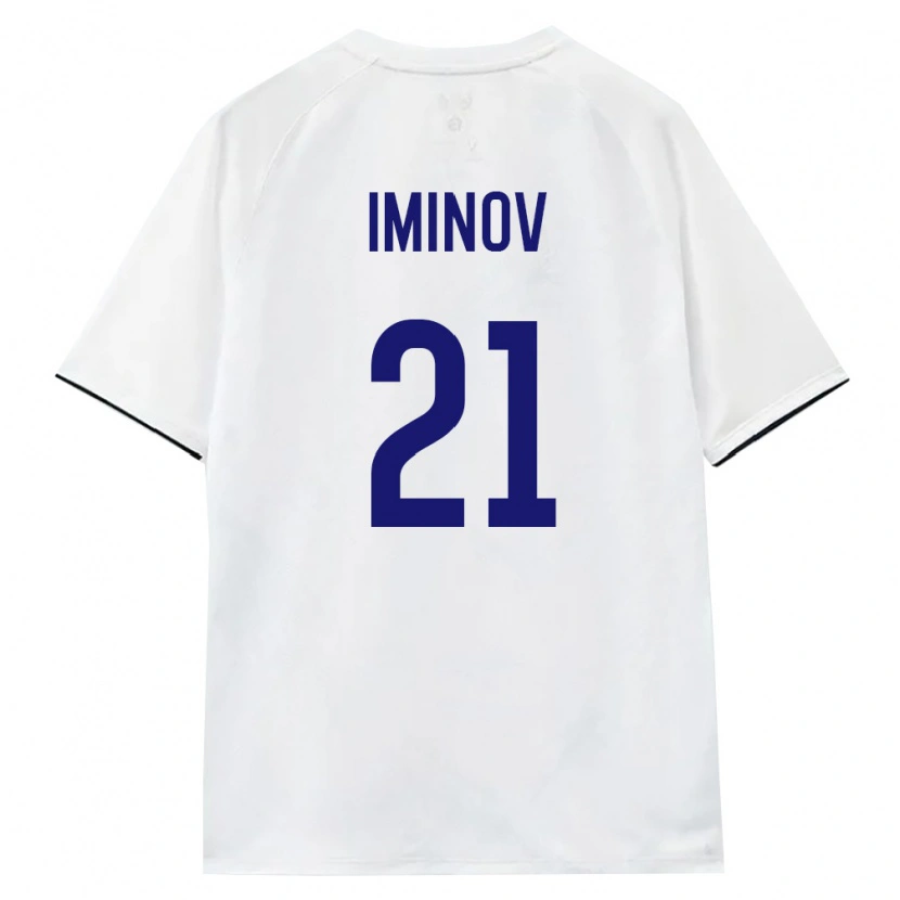 Danxen Niño Camiseta Rusia Ikhsan Iminov #21 Blanco Marrón Negro 2ª Equipación 26-28 La Camisa