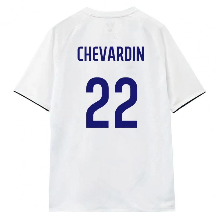 Danxen Niño Camiseta Rusia Daniil Chevardin #22 Blanco Marrón Negro 2ª Equipación 26-28 La Camisa