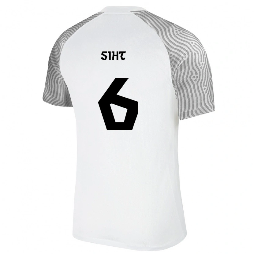 Danxen Niño Camiseta Estonia Rommi Siht #6 Blanco Gris 2ª Equipación 26-28 La Camisa