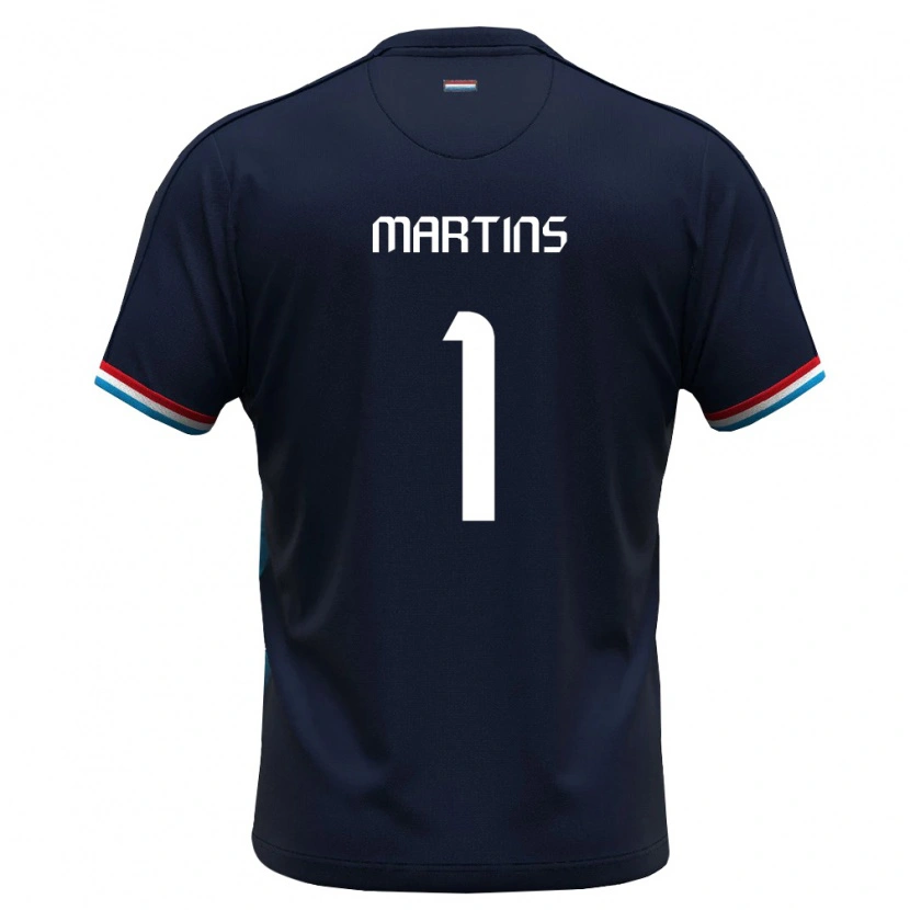 Danxen Niño Camiseta Luxemburgo Salvador Martins #1 Azul Real Rojo 2ª Equipación 26-28 La Camisa