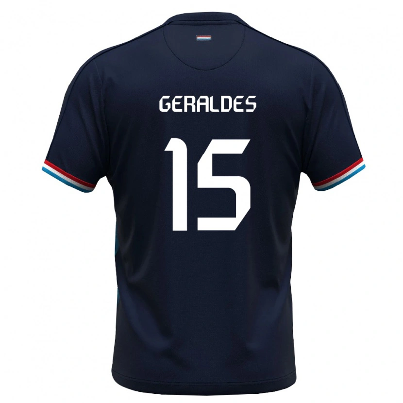 Danxen Niño Camiseta Luxemburgo Tiago Geraldes #15 Azul Real Rojo 2ª Equipación 26-28 La Camisa