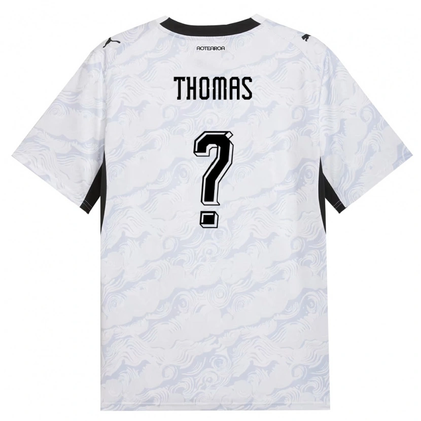 Danxen Niño Camiseta Nueva Zelanda Ryan Thomas #0 Negro Blanco 2ª Equipación 26-28 La Camisa