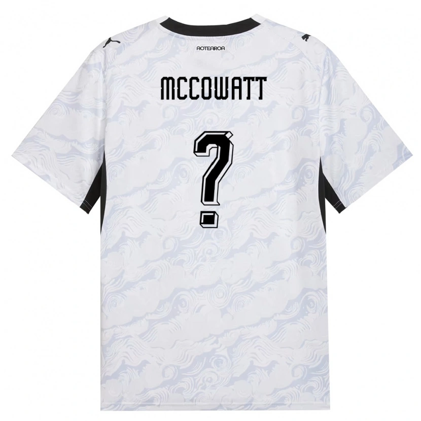 Danxen Niño Camiseta Nueva Zelanda Callum Mccowatt #0 Negro Blanco 2ª Equipación 26-28 La Camisa