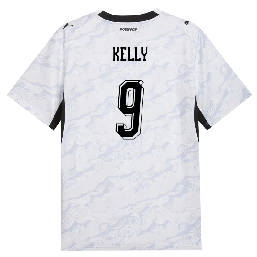 Danxen Niño Camiseta Nueva Zelanda Keegan Kelly #9 Negro Blanco 2ª Equipación 26-28 La Camisa