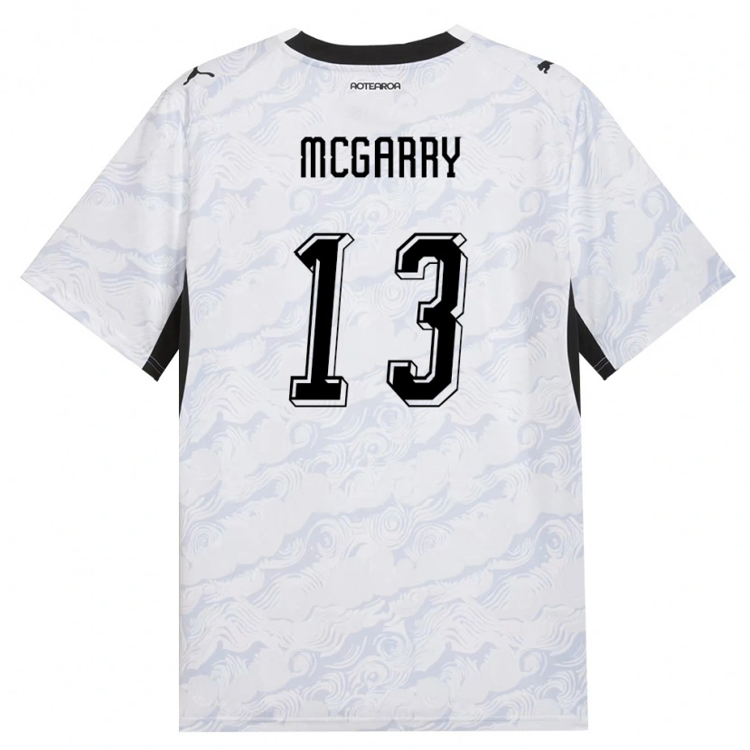 Danxen Niño Camiseta Nueva Zelanda James Mcgarry #13 Negro Blanco 2ª Equipación 26-28 La Camisa