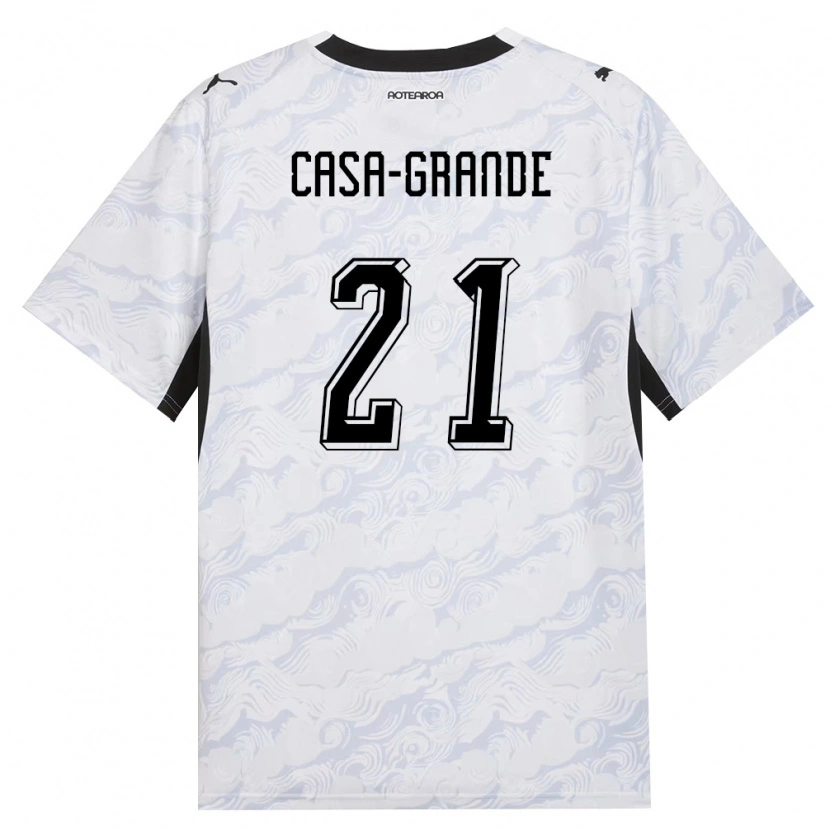 Danxen Niño Camiseta Nueva Zelanda Josey Casa-Grande #21 Negro Blanco 2ª Equipación 26-28 La Camisa