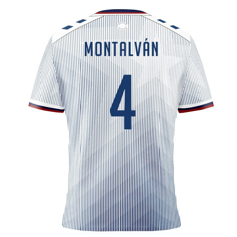 Danxen Niño Camiseta Puerto Rico Armando Montalván #4 Azul Real Blanco 2ª Equipación 26-28 La Camisa