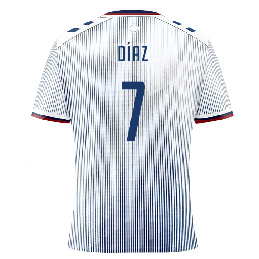 Danxen Niño Camiseta Puerto Rico Joldy Díaz #7 Azul Real Blanco 2ª Equipación 26-28 La Camisa