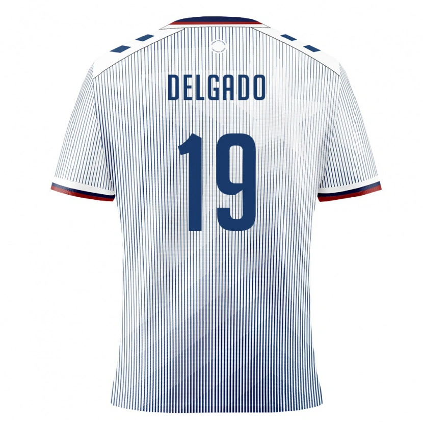Danxen Niño Camiseta Puerto Rico Dacian Delgado #19 Azul Real Blanco 2ª Equipación 26-28 La Camisa