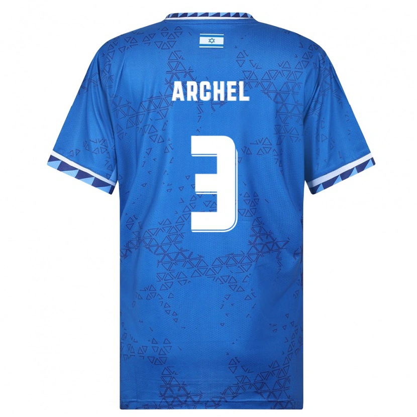 Danxen Niño Camiseta Israel Tal Archel #3 Azul Blanco 2ª Equipación 26-28 La Camisa