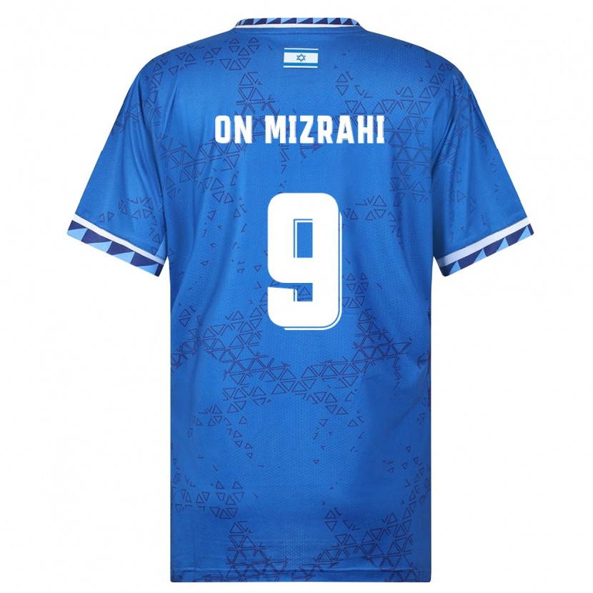 Danxen Niño Camiseta Israel Li On Mizrahi #9 Azul Blanco 2ª Equipación 26-28 La Camisa