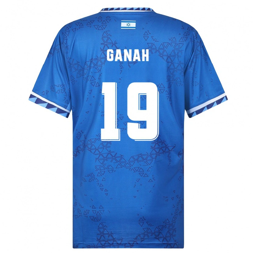 Danxen Niño Camiseta Israel Amir Ganah #19 Azul Blanco 2ª Equipación 26-28 La Camisa