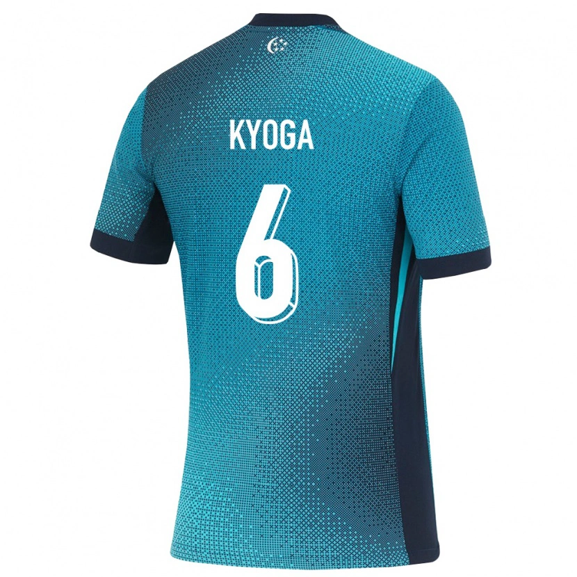 Danxen Niño Camiseta Singapur Kyoga Nakamura #6 Turquesa Oscuro Negro 2ª Equipación 26-28 La Camisa