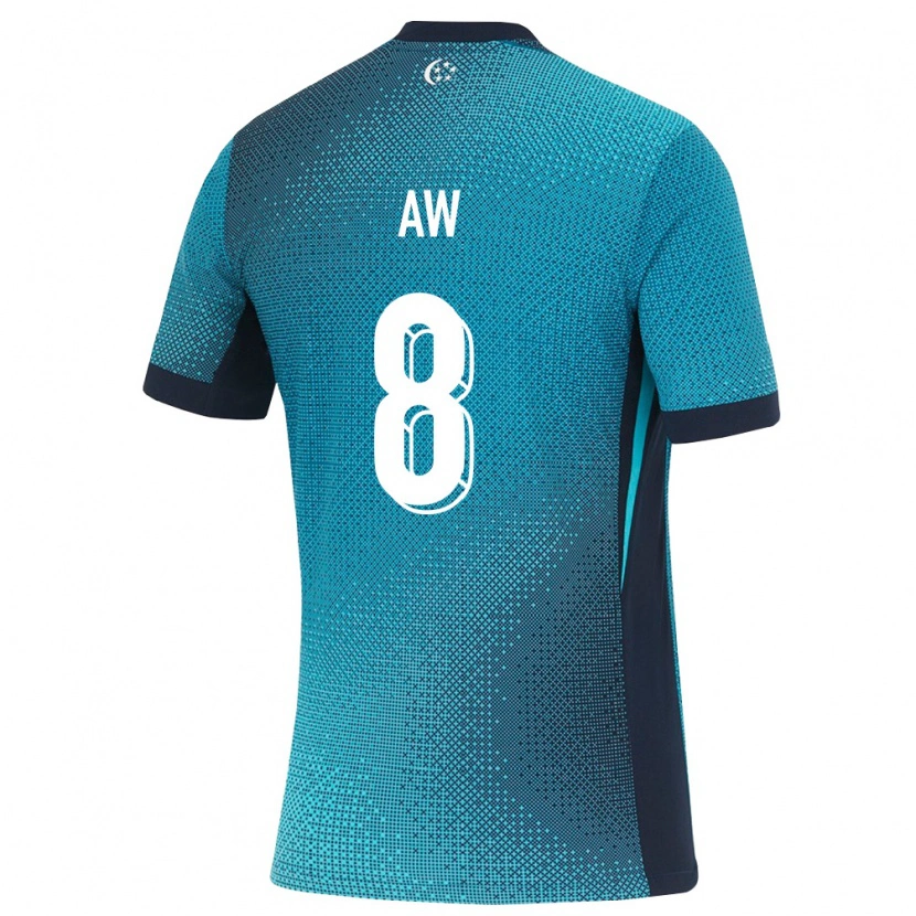 Danxen Niño Camiseta Singapur Andrew Aw #8 Turquesa Oscuro Negro 2ª Equipación 26-28 La Camisa