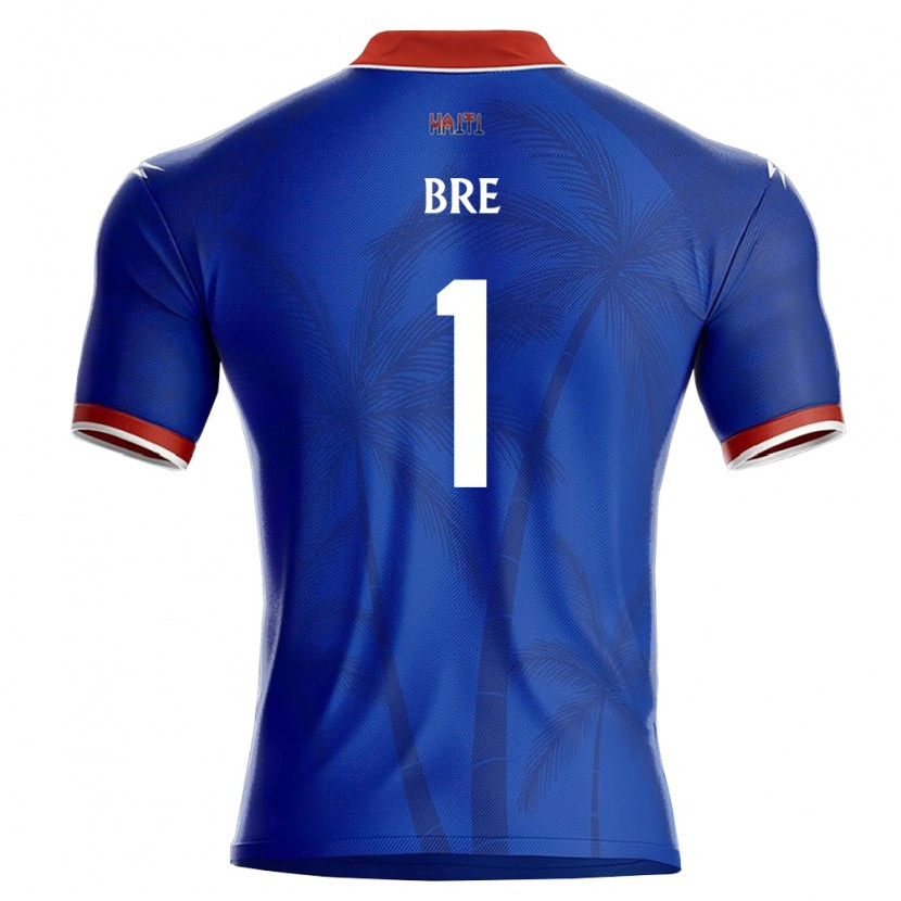Danxen Hombre Camiseta Haití Carlos Bre #1 Azul Rojo Blanco 1ª Equipación 26-28 La Camisa