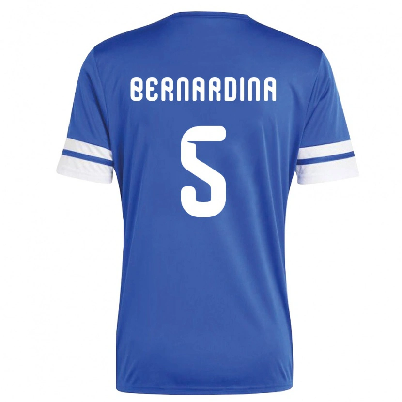 Danxen Hombre Camiseta Curazao Jillian Bernardina #5 Marino Blanco 1ª Equipación 26-28 La Camisa