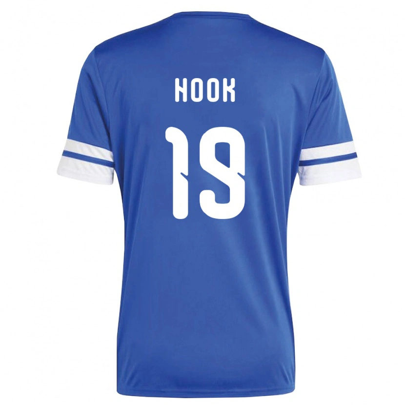 Danxen Hombre Camiseta Curazao Patrick Hook #19 Marino Blanco 1ª Equipación 26-28 La Camisa