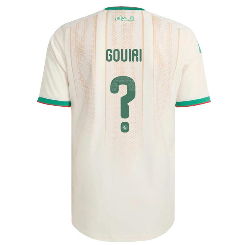 Danxen Hombre Camiseta Argelia Amine Gouiri #0 Marfil Verde Rojo 1ª Equipación 26-28 La Camisa