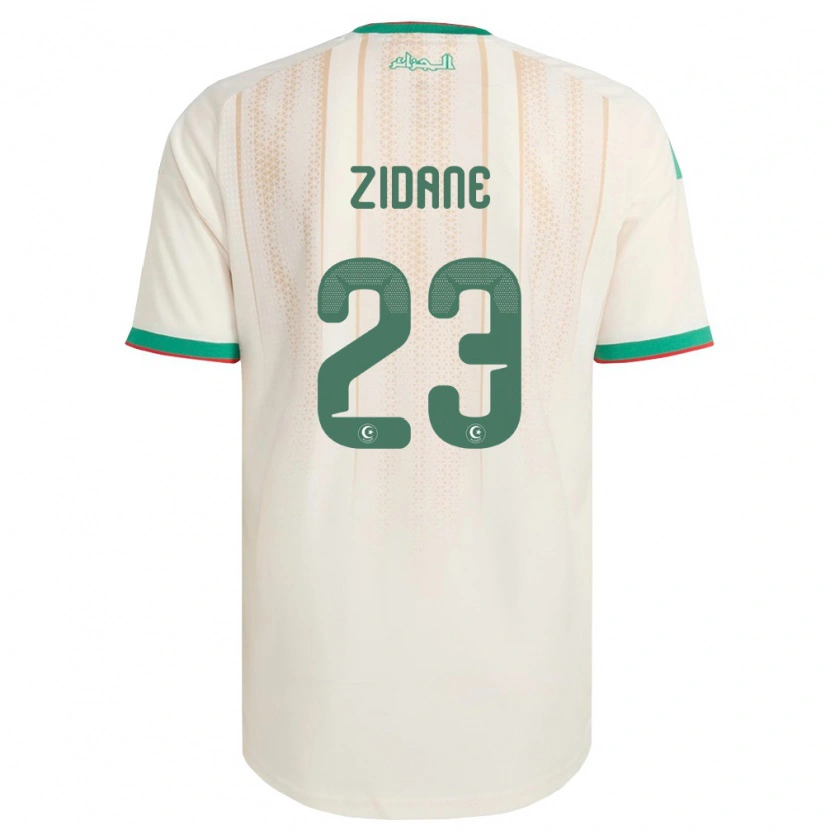 Danxen Hombre Camiseta Argelia Luca Zidane #23 Marfil Verde Rojo 1ª Equipación 26-28 La Camisa