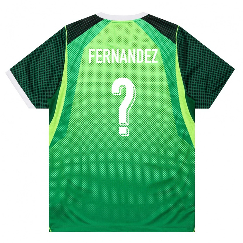 Danxen Hombre Camiseta Nigeria Emmanuel Fernandez #0 Verde Blanco 1ª Equipación 26-28 La Camisa