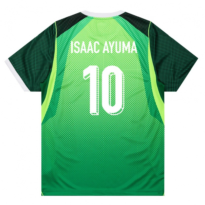 Danxen Hombre Camiseta Nigeria Israel Isaac Ayuma #10 Verde Blanco 1ª Equipación 26-28 La Camisa