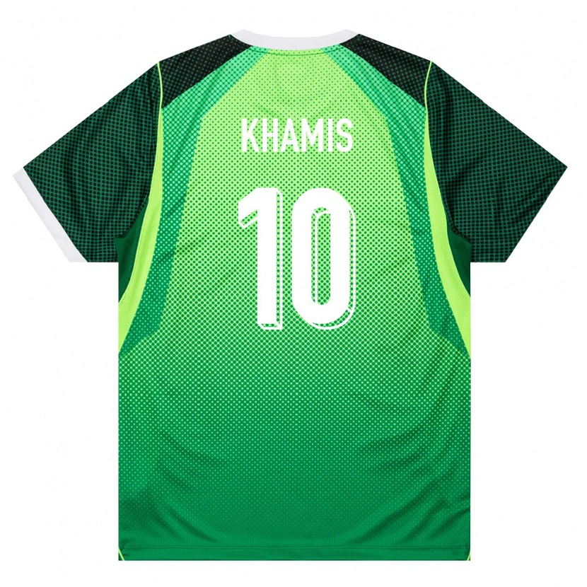 Danxen Hombre Camiseta Nigeria Idris Khamis #10 Verde Blanco 1ª Equipación 26-28 La Camisa