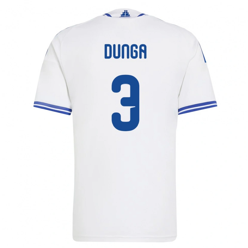 Danxen Hombre Camiseta Grecia Bedri Dunga #3 Blanco Azul 1ª Equipación 26-28 La Camisa