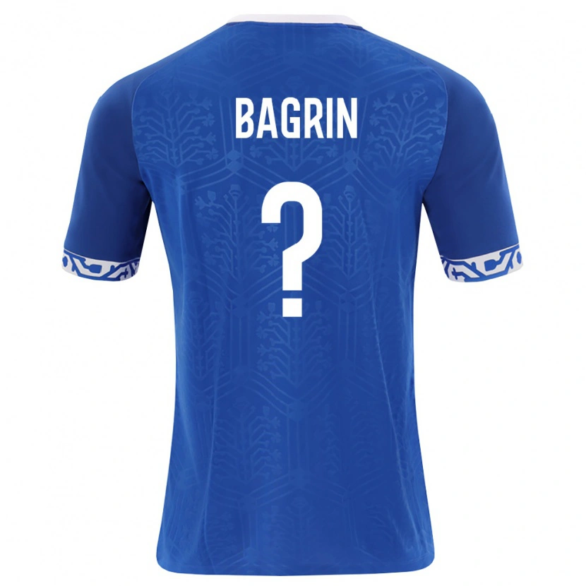 Danxen Hombre Camiseta Moldavia Mihail Bagrin #0 Azul Real Blanco 1ª Equipación 26-28 La Camisa