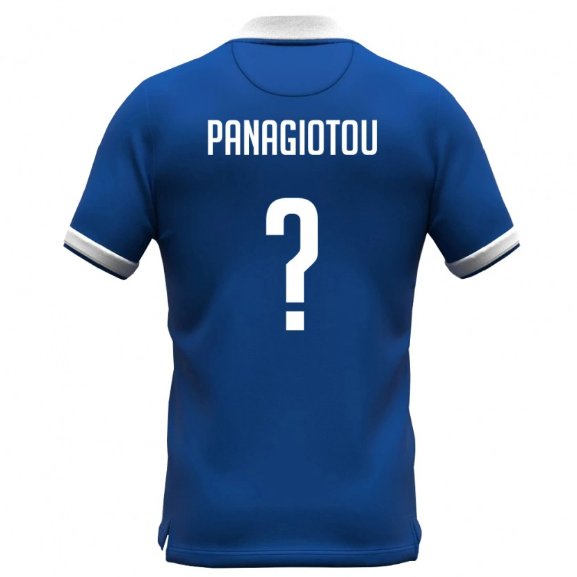 Danxen Hombre Camiseta Chipre Orestis Panagiotou #0 Azul Real Blanco 1ª Equipación 26-28 La Camisa