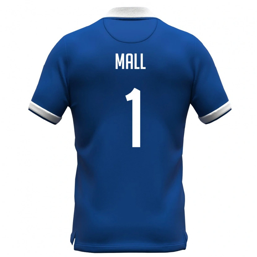 Danxen Hombre Camiseta Chipre Joël Mall #1 Azul Real Blanco 1ª Equipación 26-28 La Camisa