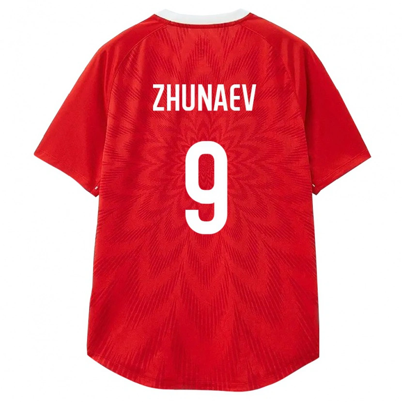 Danxen Hombre Camiseta Rusia Ivan Zhunaev #9 Rojo Blanco Marrón 1ª Equipación 26-28 La Camisa