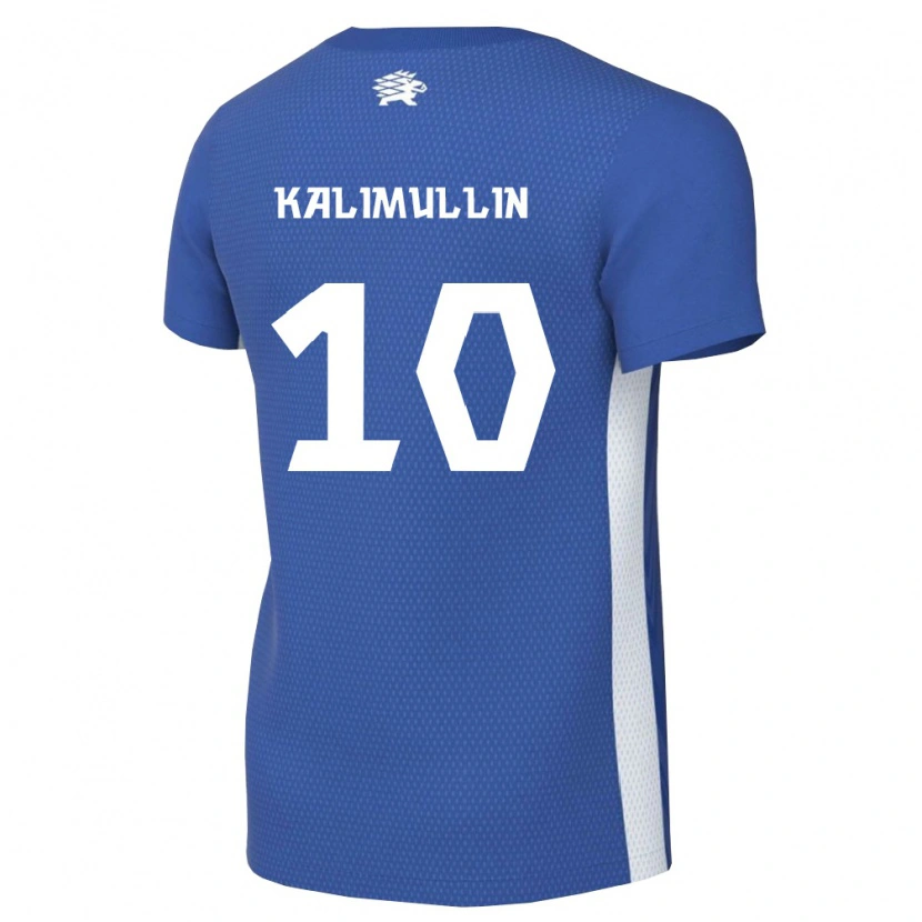 Danxen Hombre Camiseta Estonia Maksim Kalimullin #10 Azul Oscuro Blanco 1ª Equipación 26-28 La Camisa