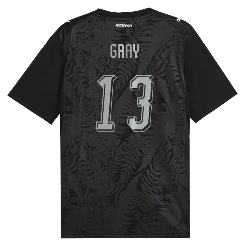 Danxen Hombre Camiseta Nueva Zelanda Henry Gray #13 Blanco Negro Gris 1ª Equipación 26-28 La Camisa
