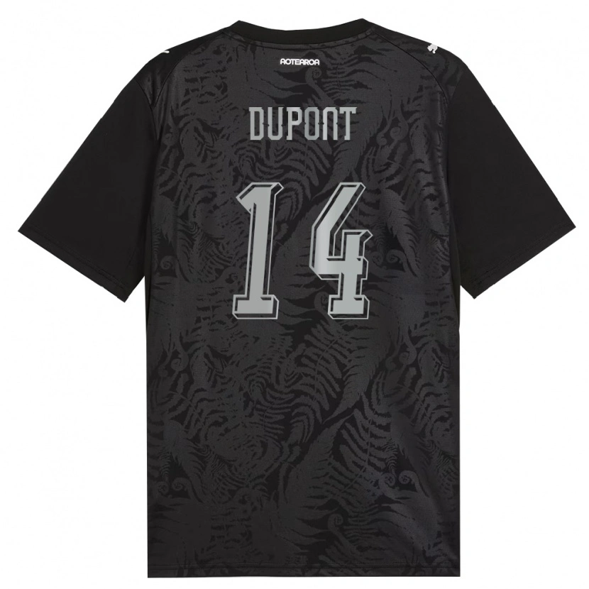 Danxen Hombre Camiseta Nueva Zelanda Noah Dupont #14 Blanco Negro Gris 1ª Equipación 26-28 La Camisa