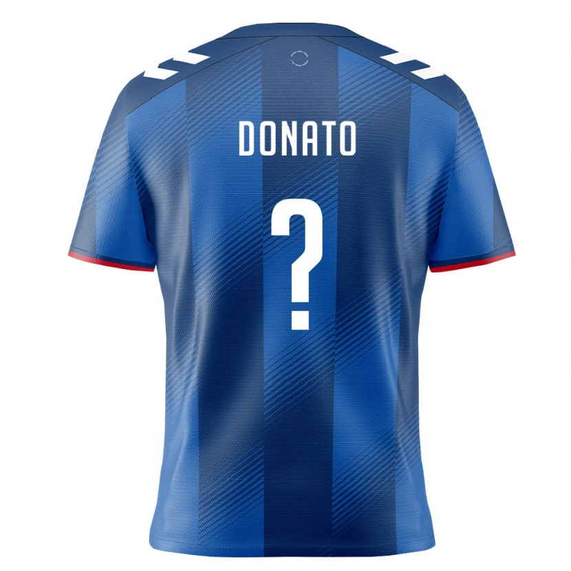 Danxen Hombre Camiseta Puerto Rico Benjamin Donato #0 Azul Real Rojo Blanco 1ª Equipación 26-28 La Camisa