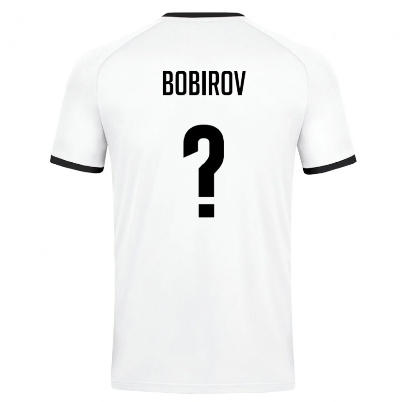 Danxen Hombre Camiseta Uzbekistán Abdulaziz Bobirov #0 Blanco Verde Oscuro 2ª Equipación 26-28 La Camisa