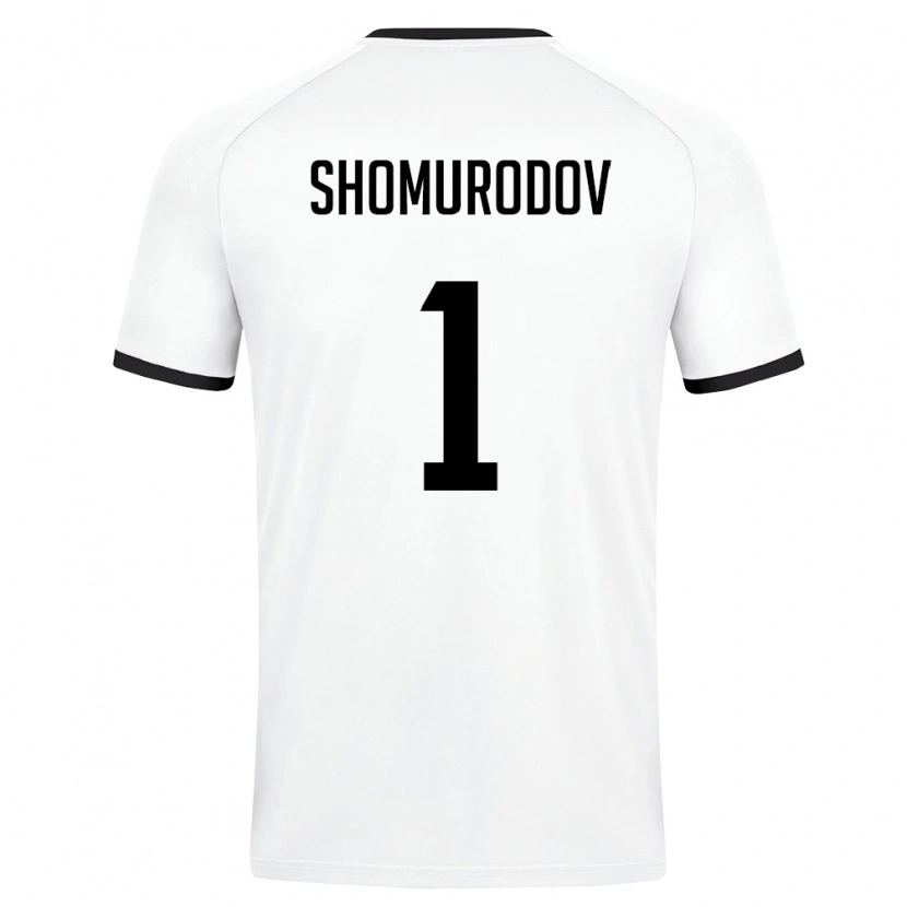 Danxen Hombre Camiseta Uzbekistán Olim Shomurodov #1 Blanco Verde Oscuro 2ª Equipación 26-28 La Camisa