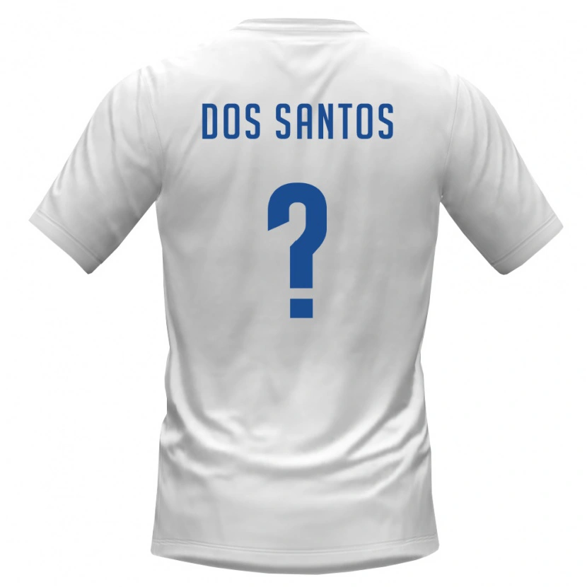 Danxen Hombre Camiseta Cabo Verde Cj Dos Santos #0 Blanco Borgoña 2ª Equipación 26-28 La Camisa