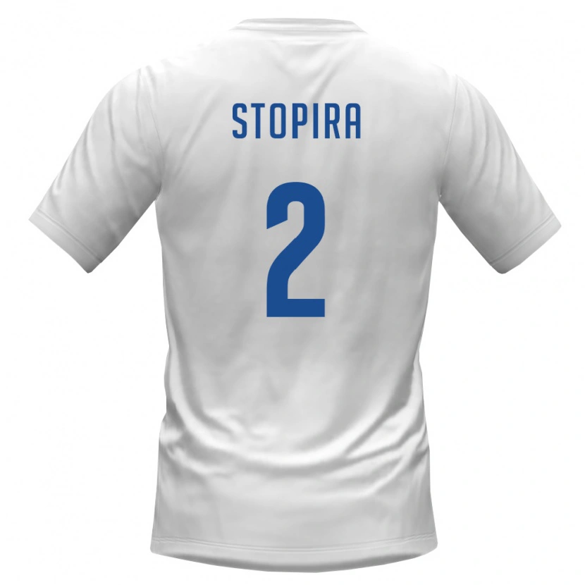 Danxen Hombre Camiseta Cabo Verde Stopira #2 Blanco Borgoña 2ª Equipación 26-28 La Camisa