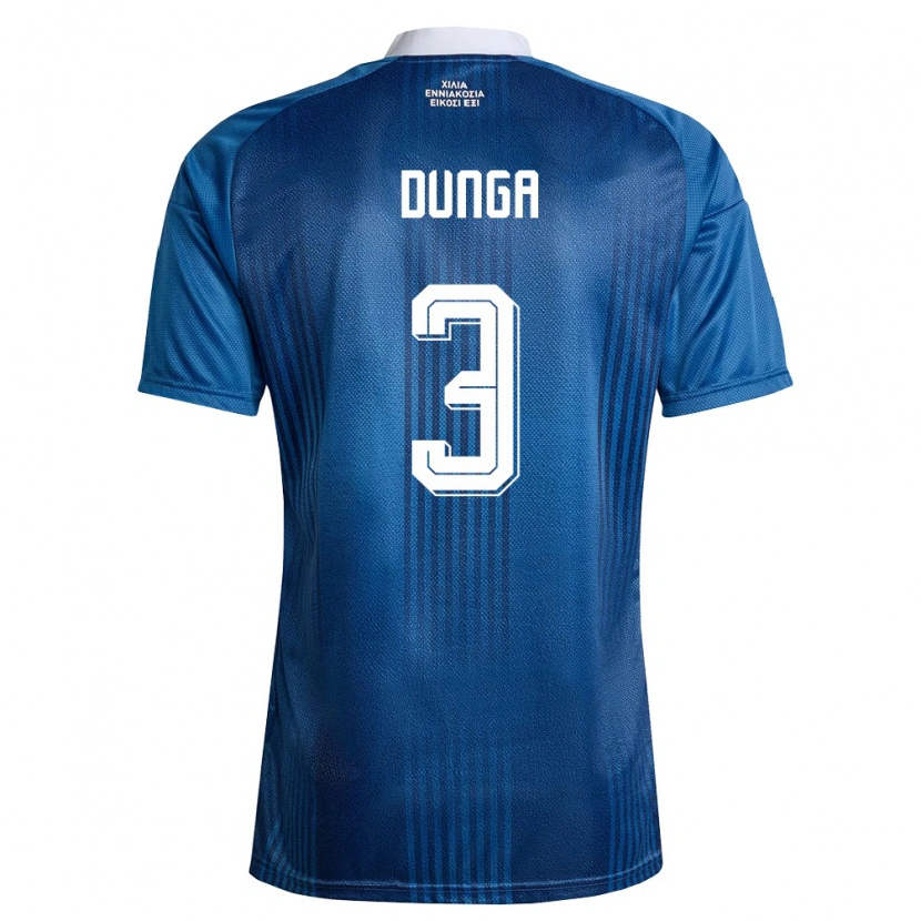 Danxen Hombre Camiseta Grecia Bedri Dunga #3 Marino Azul Blanco 2ª Equipación 26-28 La Camisa