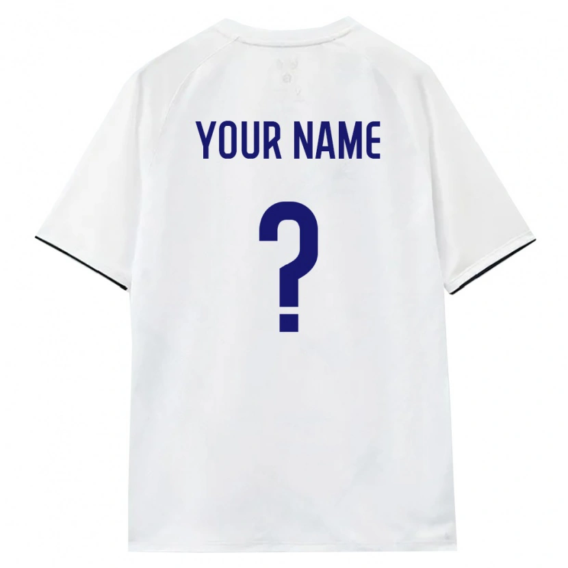 Danxen Hombre Camiseta Rusia Su Nombre #0 Blanco Marrón Negro 2ª Equipación 26-28 La Camisa