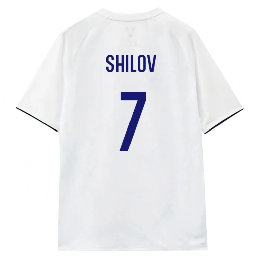 Danxen Hombre Camiseta Rusia Vadim Shilov #7 Blanco Marrón Negro 2ª Equipación 26-28 La Camisa