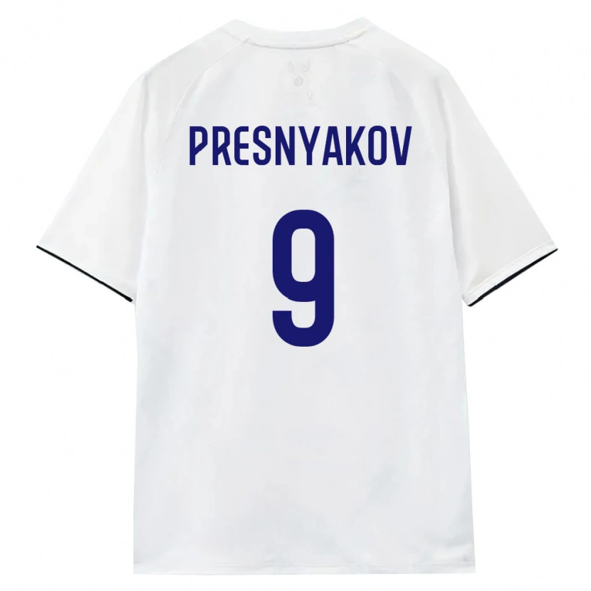 Danxen Hombre Camiseta Rusia Arseniy Presnyakov #9 Blanco Marrón Negro 2ª Equipación 26-28 La Camisa